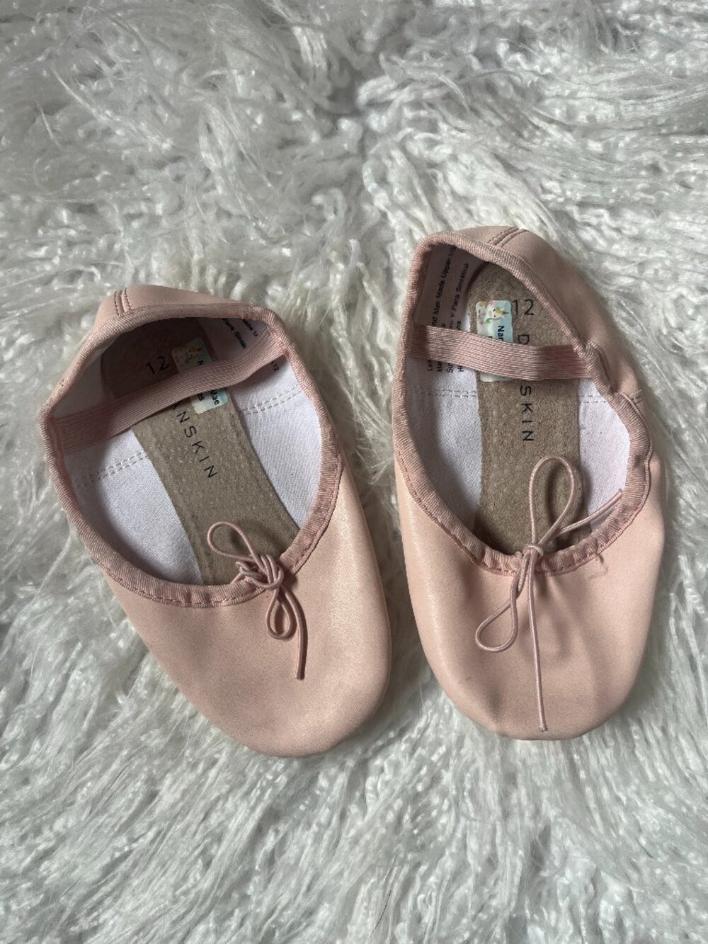 Danskin kids ballet shoes  size 12